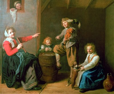 Die musikalische Gesellschaft, 17. Jahrhundert von Jan Miense Molenaer